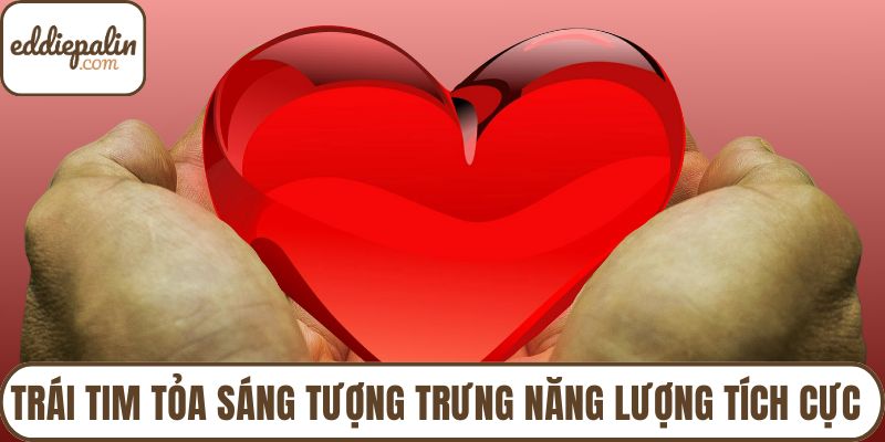 Trái tim tỏa sáng tượng trưng năng lượng tích cực